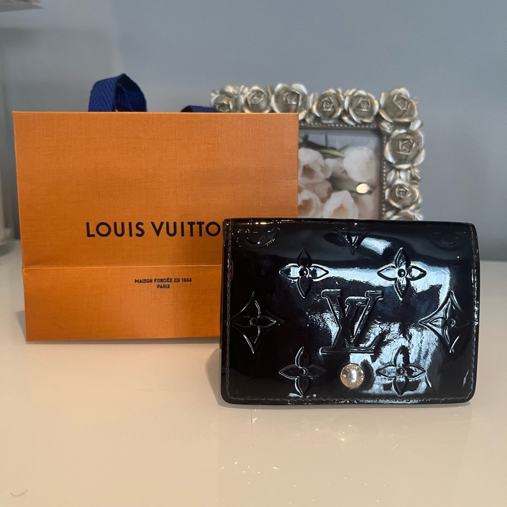 Louis Vuitton Amarante Vernis Patent Leather Card Holder